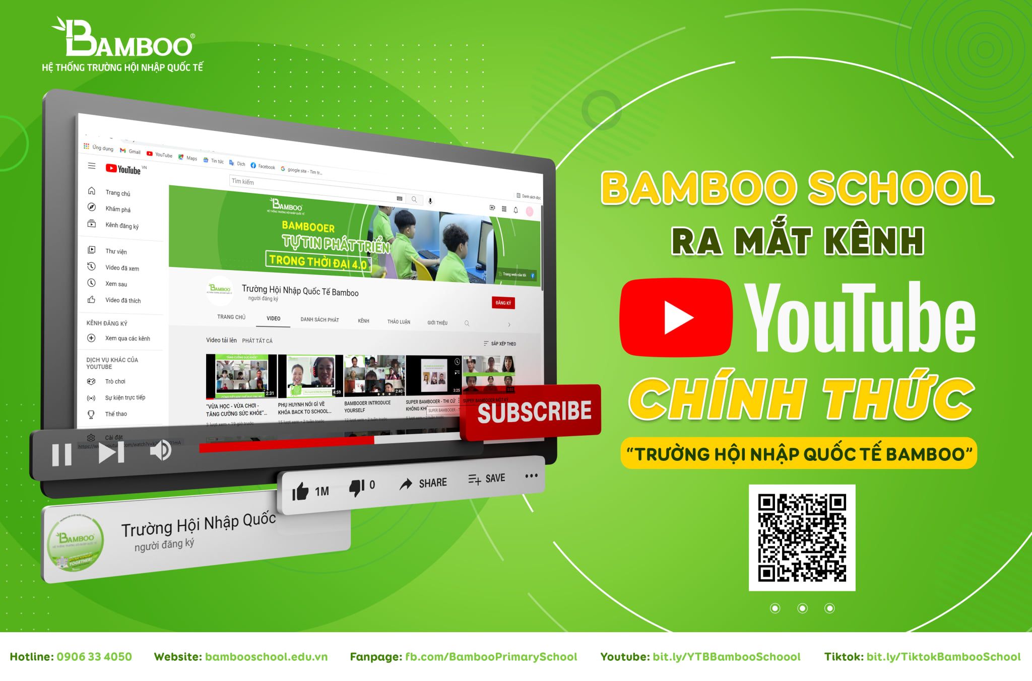 Kênh Youtube của Bamboo School