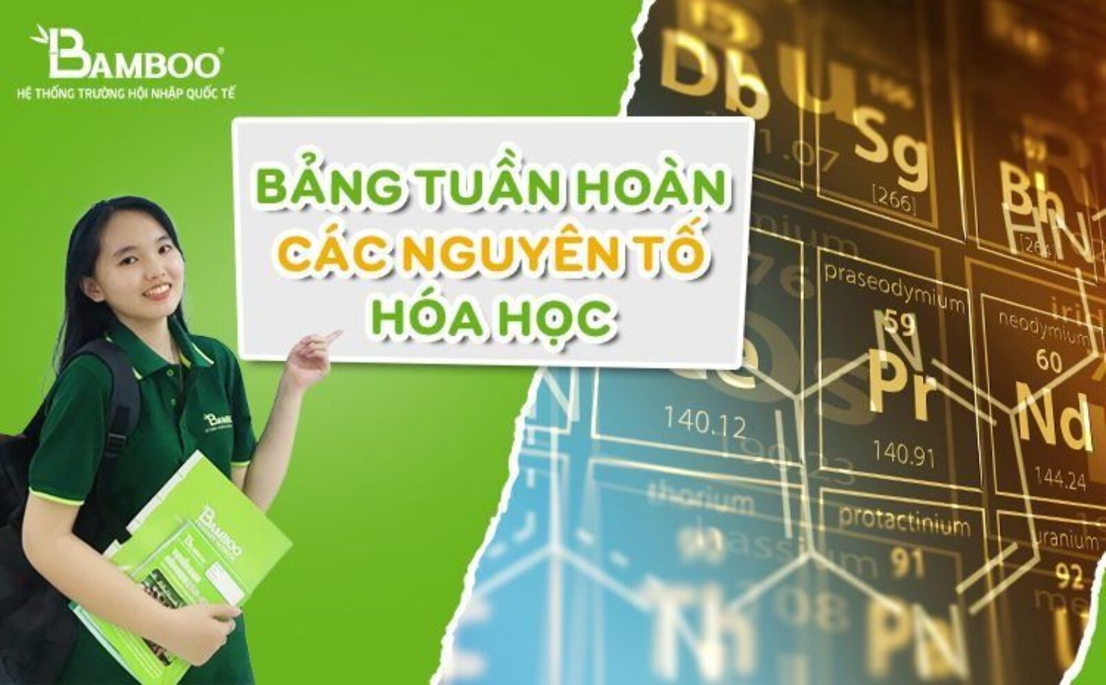 Bảng tuần hoàn các nguyên tố hóa học lớp 8, 9, 10 mới nhất