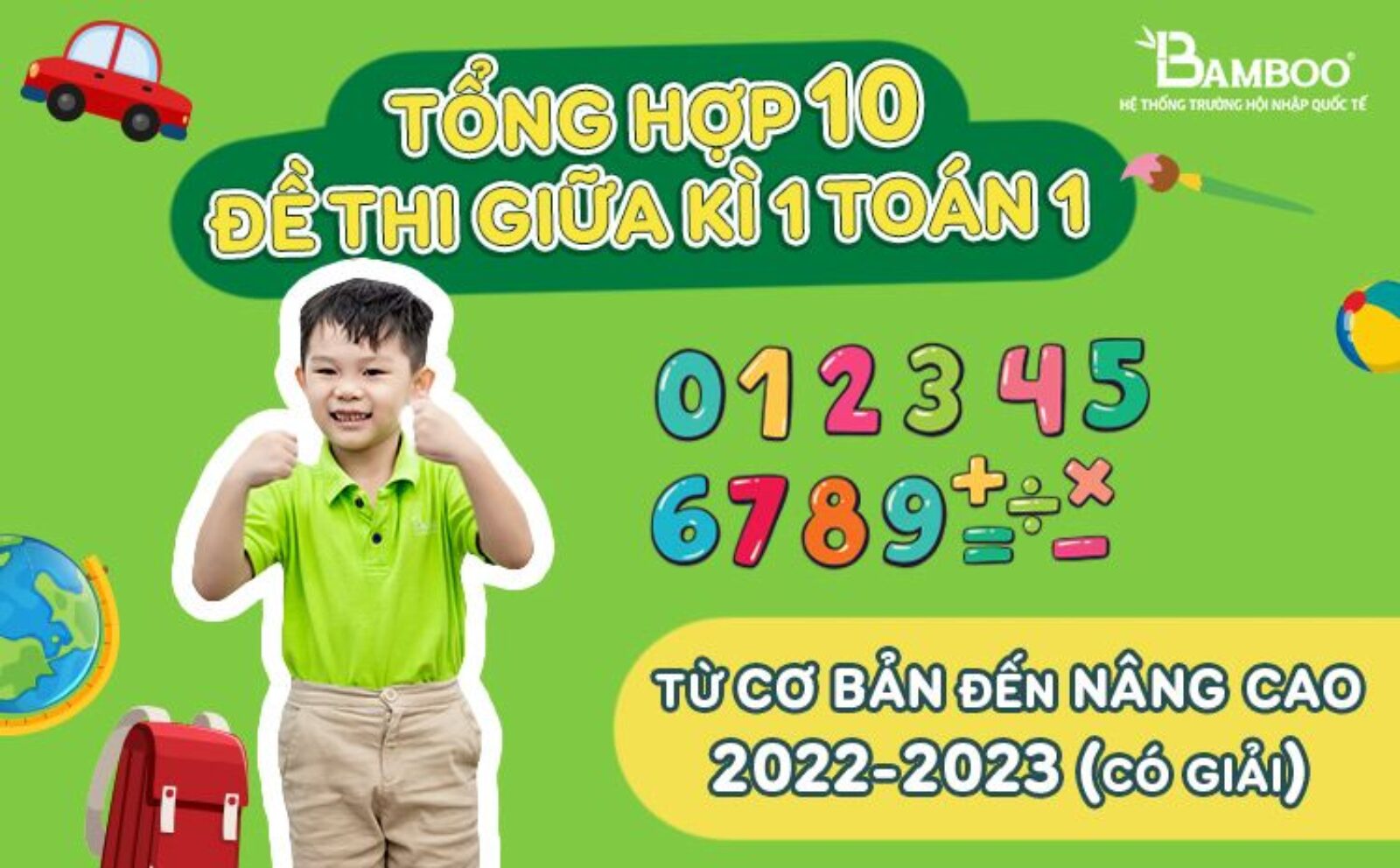 Tổng hợp 5 đề thi giữa kì 1 toán 1 2022-2023 mới (có giải)