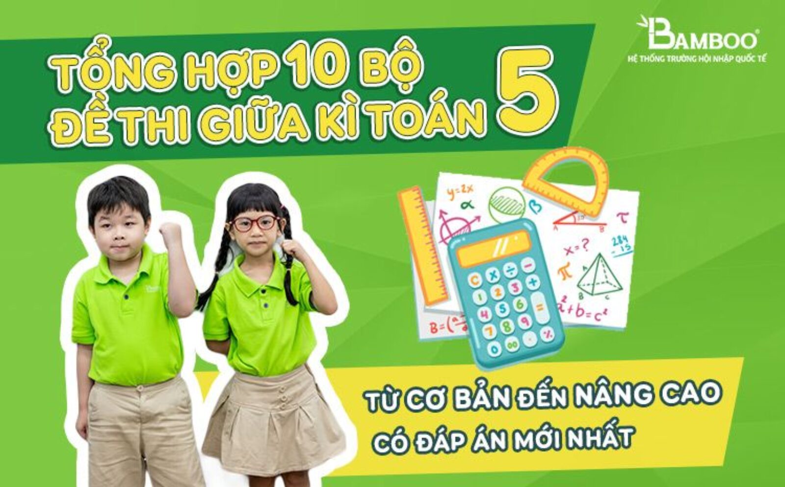 Tổng hợp 10 bộ đề thi giữa kì 1 toán 5 có đáp án mới nhất