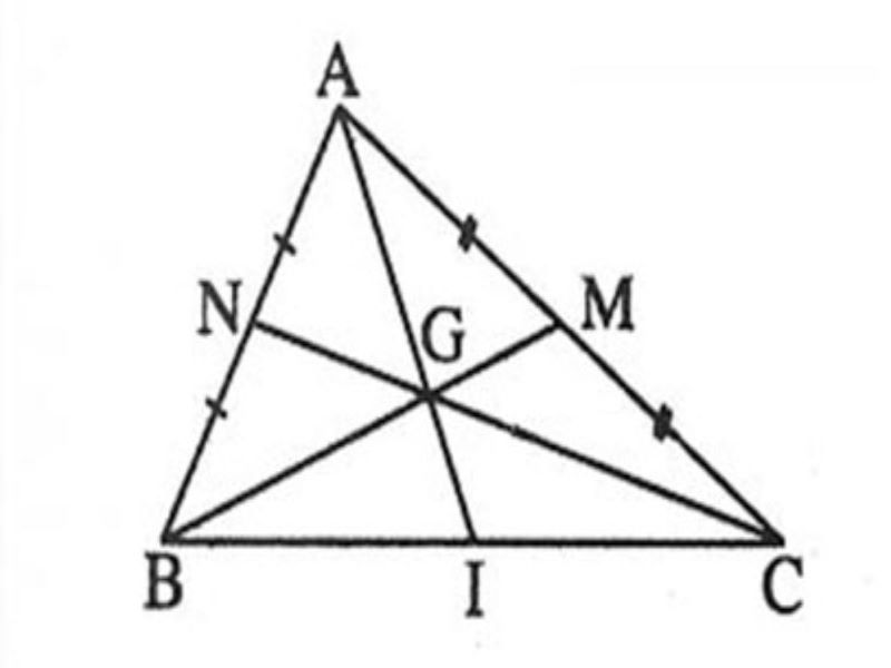 Tính hóa học của lối trung tuyến nhập tam giác