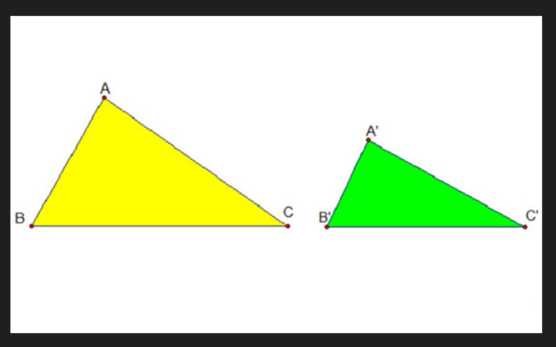 Khái niệm tam giác đồng dạng