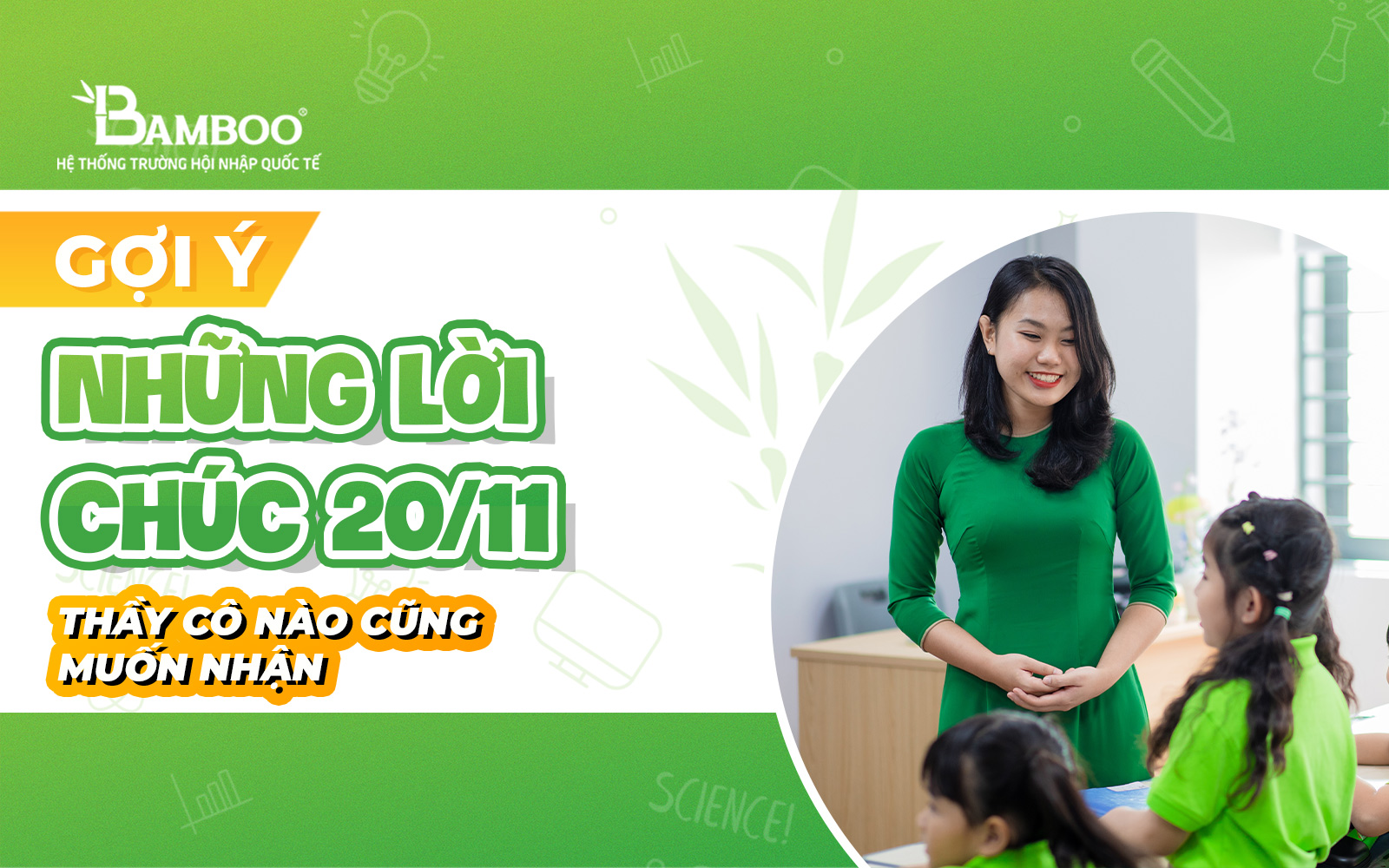 Gợi ý những lời chúc 20/11 thầy cô nào cũng muốn nhận