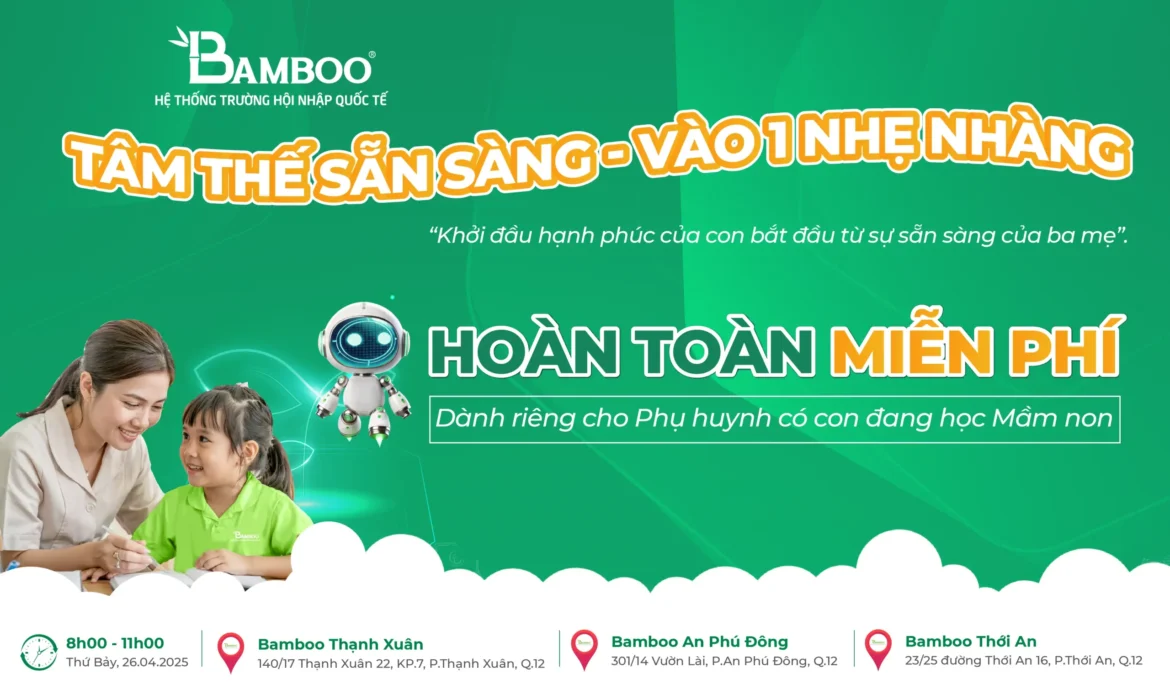 WORKSHOP “TÂM THẾ SẴN SÀNG - VÀO 1 NHẸ NHÀNG”
