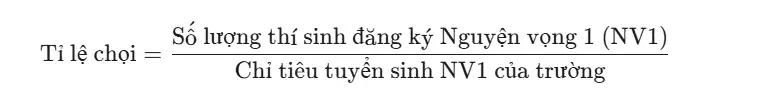 tỉ lệ chọi tuyển sinh lớp 10