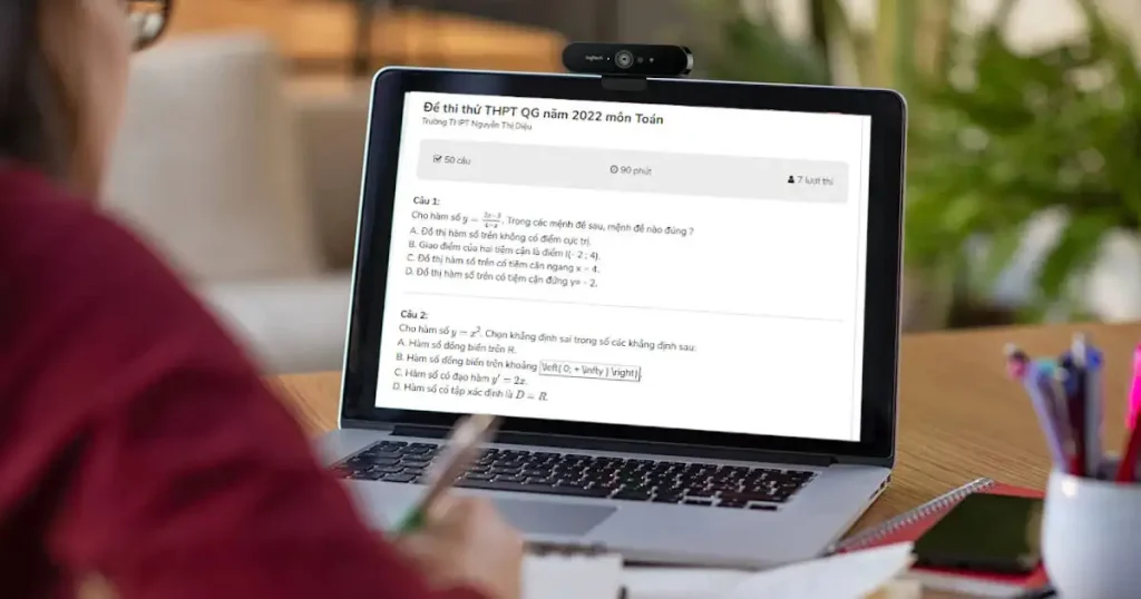 thi thử tuyển sinh lớp 10 online