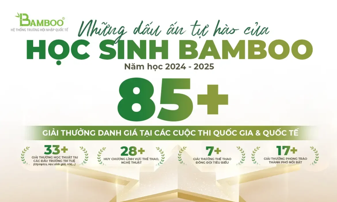 NHỮNG DẤU ẤN TỰ HÀO CỦA HỌC SINH BAMBOO TRONG NĂM HỌC 2024–2025