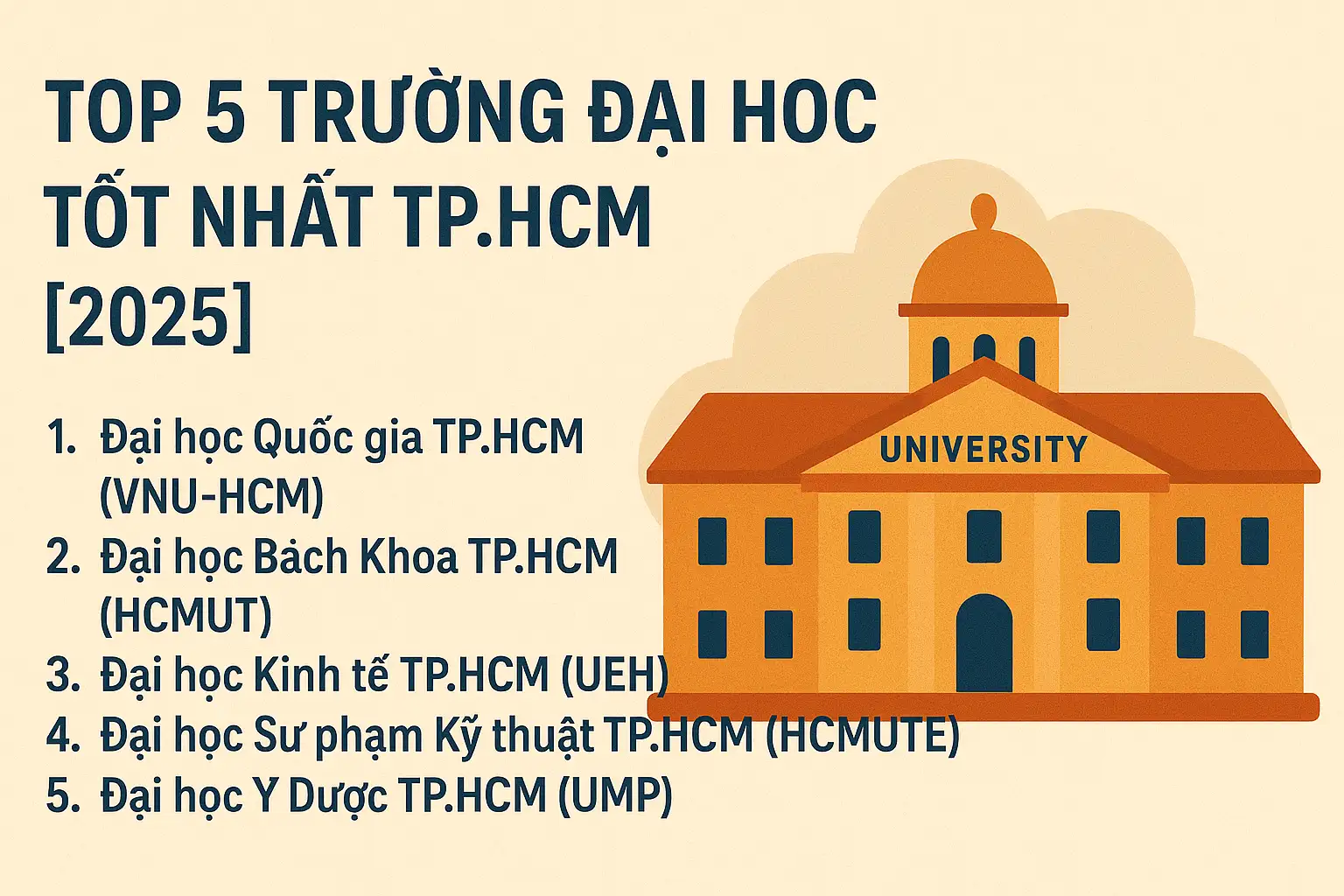 Top 5 Trường Đại Học Tốt Nhất TP.HCM [2025]