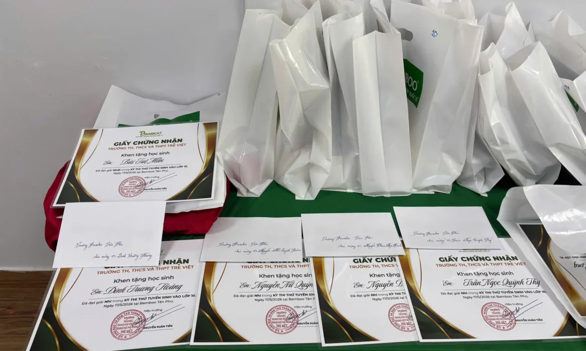 Vinh Danh Học Sinh Xuất Sắc Tại Kỳ Thi Thử Tuyển Sinh Lớp 10 Bamboo Tân Phú & Bamboo Tân Chánh Hiệp 2026