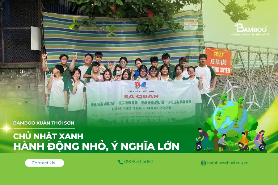 Bamboo Xuân Thới Sơn hưởng ứng Ngày Chủ nhật Xanh 2026